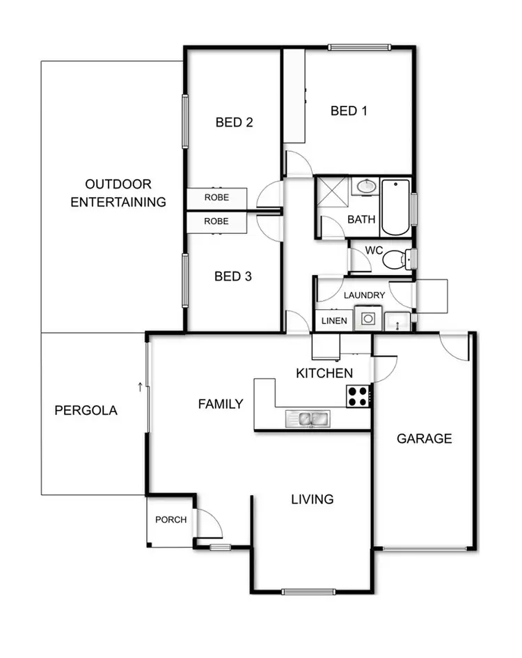 Floorplan of Homely house listing, 17 Fairlight Street, Dunlop ACT 2615