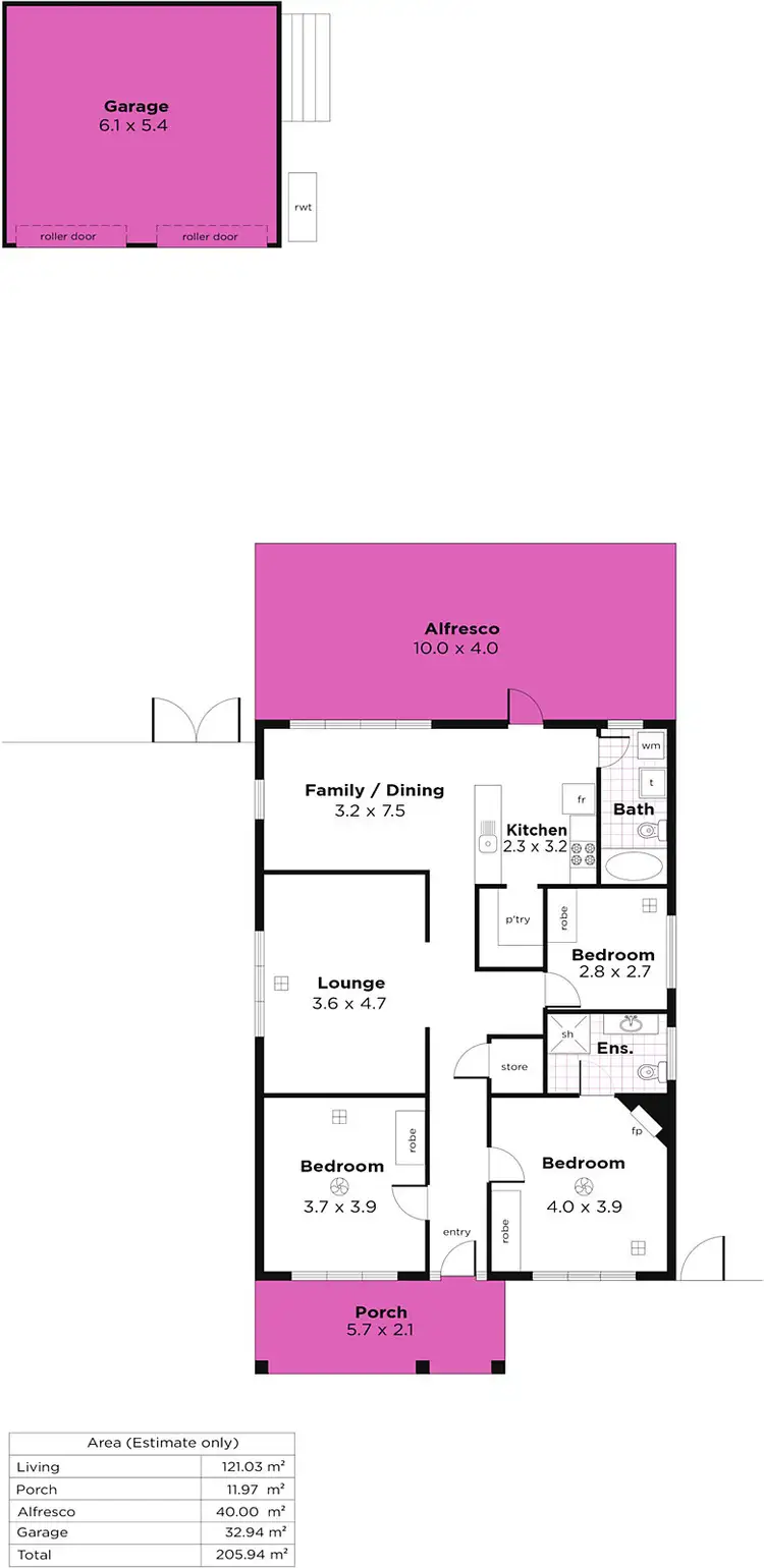 Floorplan of Homely house listing, 49 Belford Avenue, Devon Park SA 5008