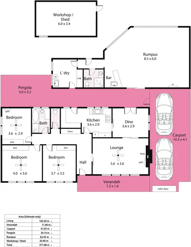 Floorplan of Homely house listing, 15 Riverside Drive, Bedford Park SA 5042