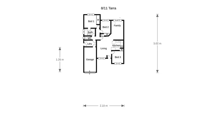 Floorplan of Homely unit listing, 8/11 Tarra Place, Ngunnawal ACT 2913