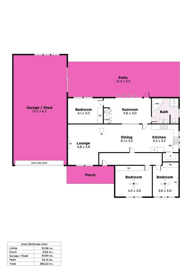 Floorplan of Homely house listing, 95 Pound Road, Marble Hill SA 5137