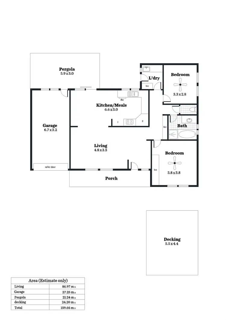 Floorplan of Homely house listing, 1/20 Barnett Terrace, Seacliff Park SA 5049