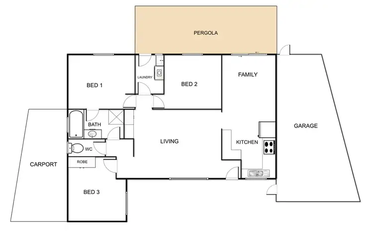 Floorplan of Homely house listing, 5 Hugh Mckay Crescent, Dunlop ACT 2615