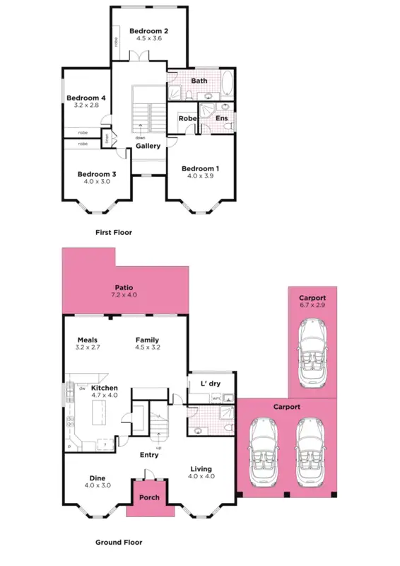 Floorplan of Homely house listing, 5 Bellview Drive, Athelstone SA 5076
