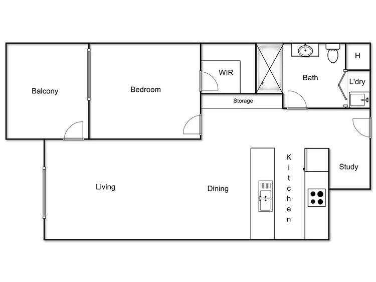 Floorplan of Homely apartment listing, 63/10 Ipima Street, Braddon ACT 2612