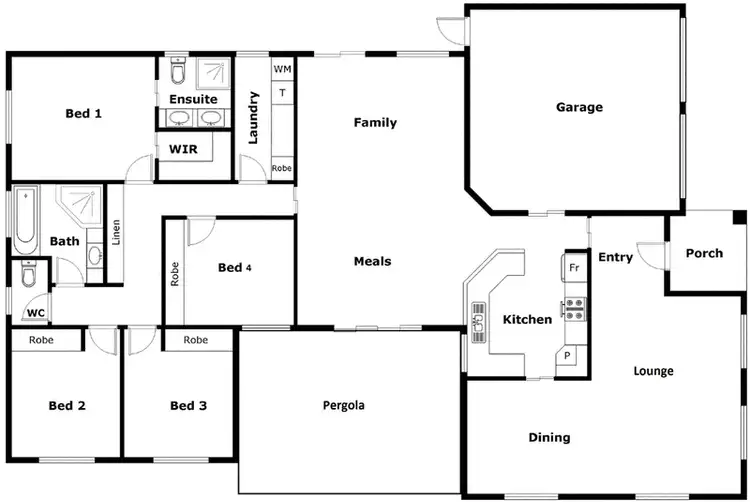 Floorplan of Homely house listing, 43 Shrivell Circuit, Dunlop ACT 2615