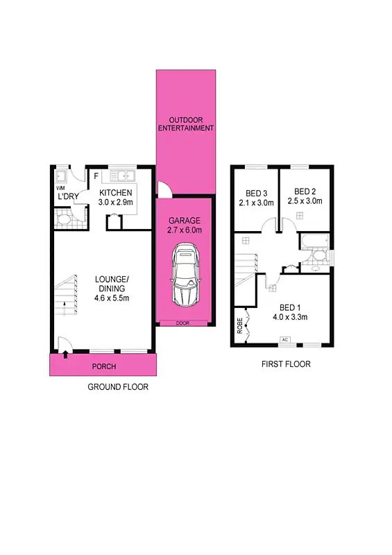 Floorplan of Homely unit listing, 1/25 Avenue Road, Frewville SA 5063