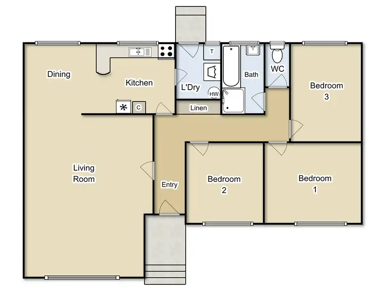 Floorplan of Homely house listing, 27 Chappell Street, Lyons ACT 2606