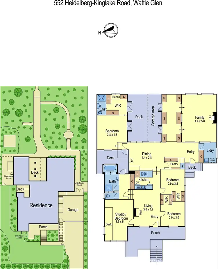 Floorplan of Homely house listing, 552 Heidelberg-Kinglake Road, Wattle Glen VIC 3096