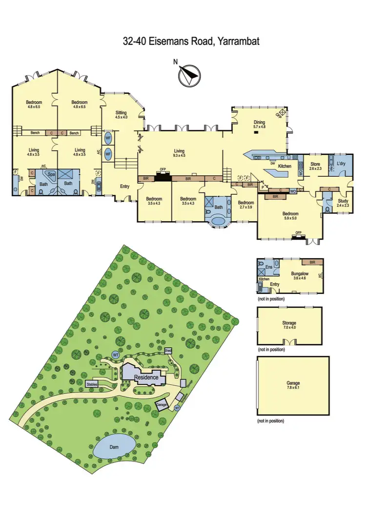 Floorplan of Homely house listing, 32-40 Eisemans Road, Yarrambat VIC 3091