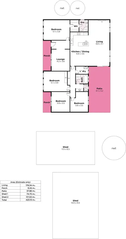 Floorplan of Homely house listing, 103 Sawmill Gully Road, Hahndorf SA 5245
