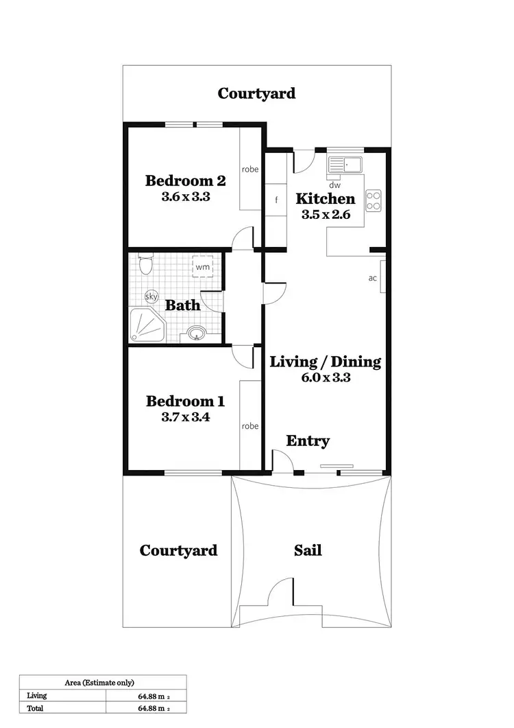Floorplan of Homely unit listing, 10/9 Queen Street (also known as 81 Walkerville Tce), Walkerville SA 5081