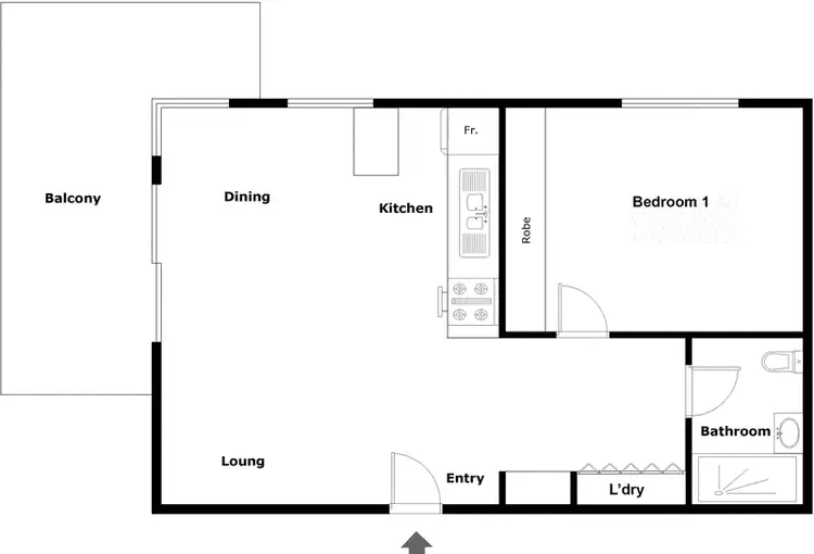 Floorplan of Homely apartment listing, 815/17 Dooring Street, Braddon ACT 2612
