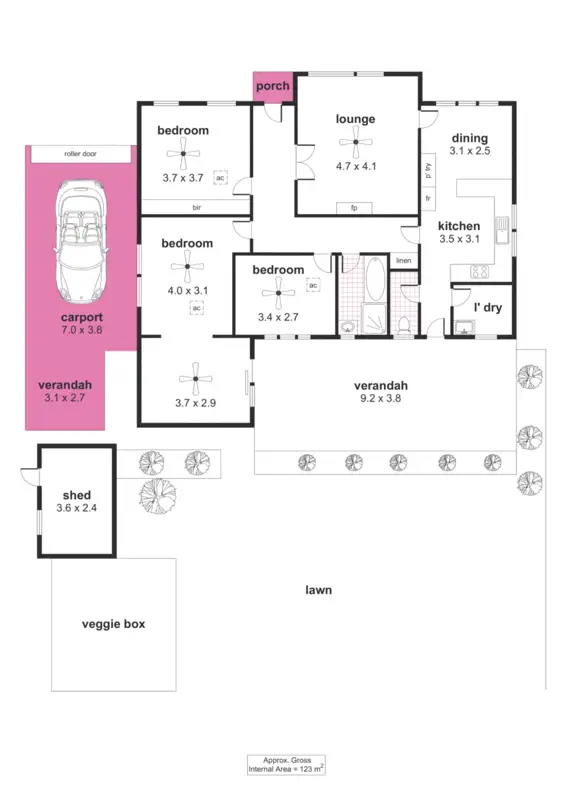 Floorplan of Homely house listing, 5 McMahon Avenue, Para Hills SA 5096