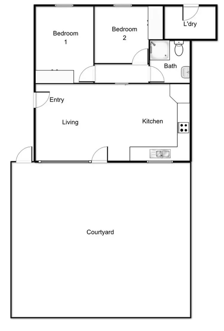 Floorplan of Homely townhouse listing, 11/4 Keith Street, Scullin ACT 2614