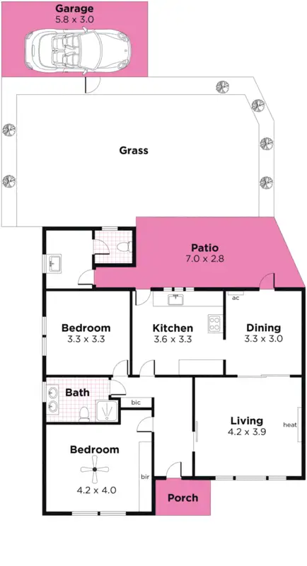 Floorplan of Homely house listing, 1/21 Captain Cook Avenue, Flinders Park SA 5025