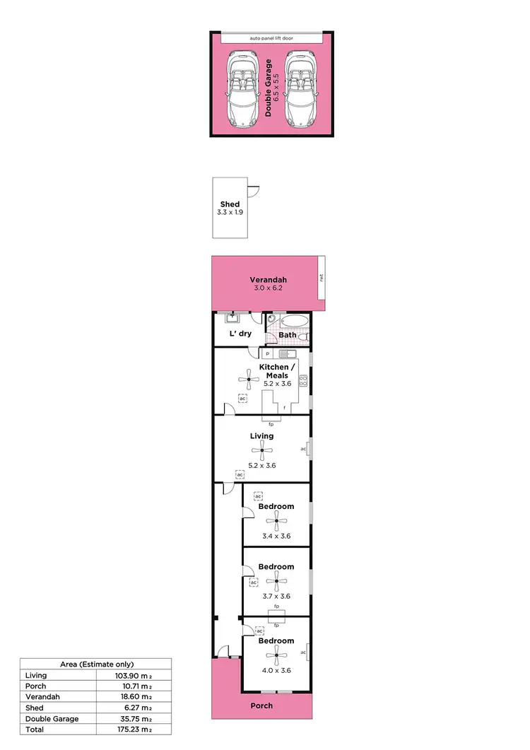 Floorplan of Homely house listing, 1/14 Egmont Terrace, Hawthorn SA 5062