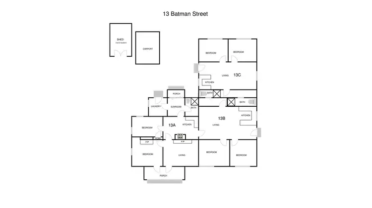 Floorplan of Homely house listing, 13 Batman Street, Braddon ACT 2612