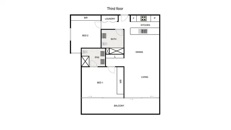 Floorplan of Homely apartment listing, 106/22 Eyre Street, Kingston ACT 2604
