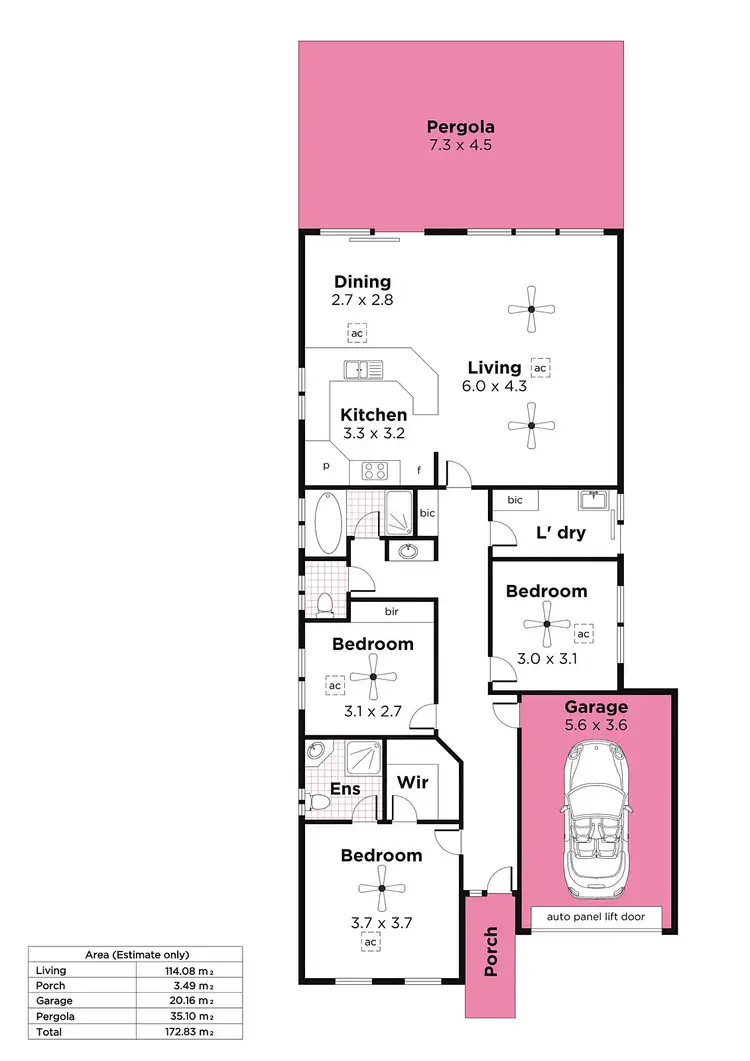 Floorplan of Homely house listing, 43 Riesling Crescent, Andrews Farm SA 5114