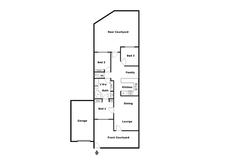 Floorplan of Homely townhouse listing, 42/146 Ellerston Avenue, Isabella Plains ACT 2905