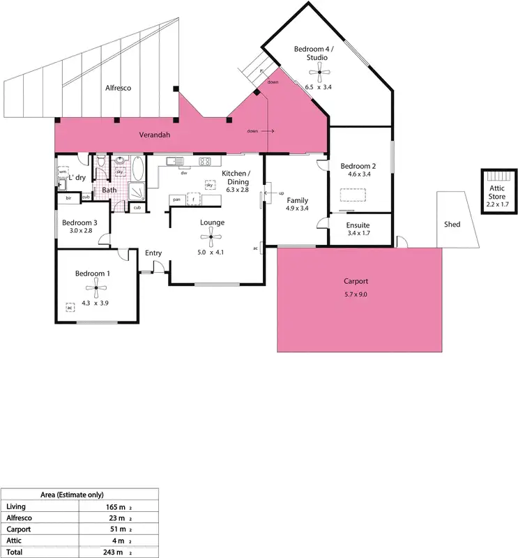 Floorplan of Homely house listing, 30 Douglas Street, Magill SA 5072