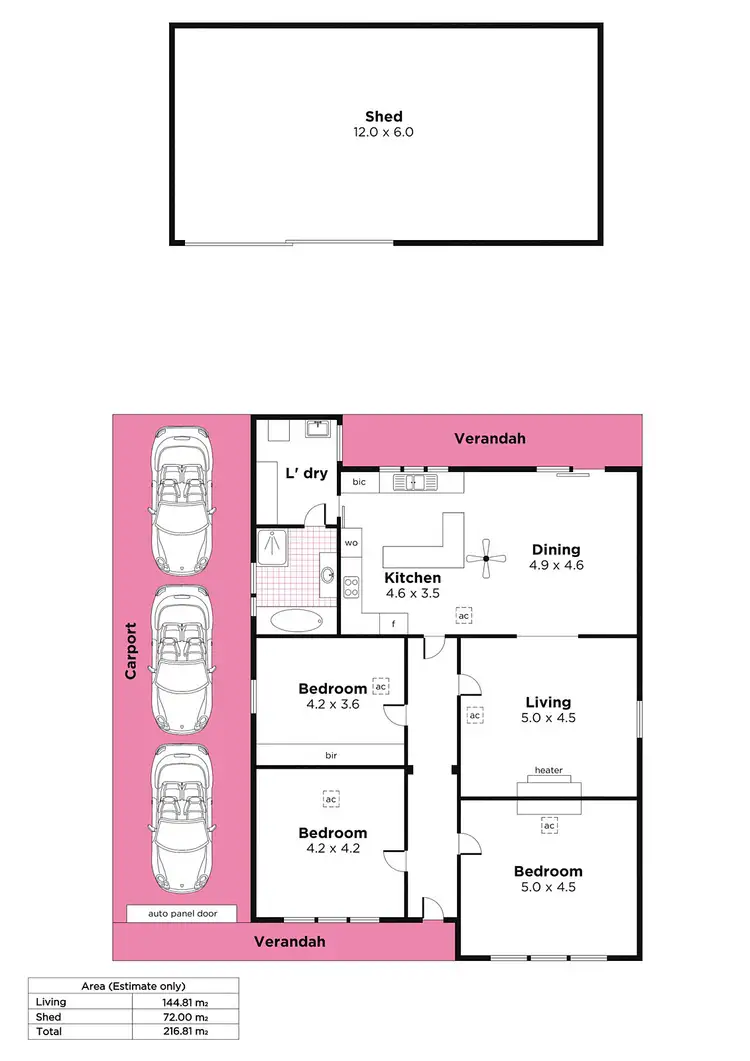 Floorplan of Homely house listing, 36 Grange Road, West Hindmarsh SA 5007