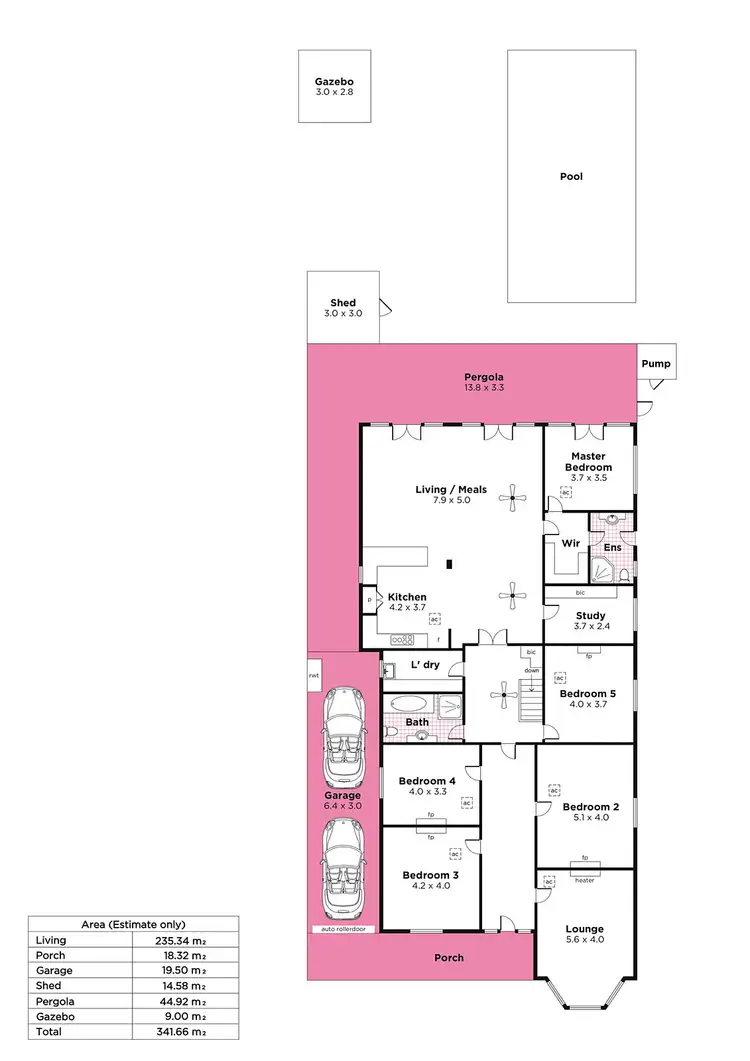 Floorplan of Homely house listing, 153 Fisher Street, Malvern SA 5061