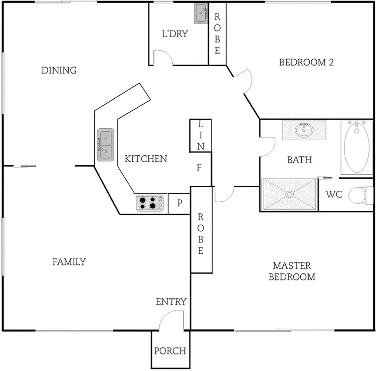 Floorplan of Homely townhouse listing, 1/1 River Drive, Karabar NSW 2620