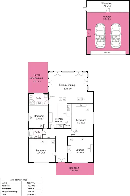 Floorplan of Homely house listing, 131 Walkerville Terrace, Walkerville SA 5081