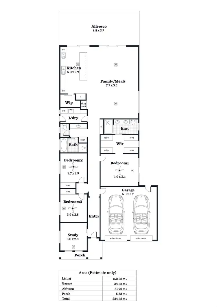 Floorplan of Homely house listing, 1A Peters Avenue, Fulham Gardens SA 5024