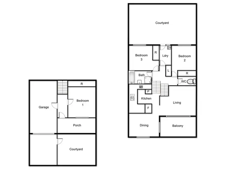 Floorplan of Homely townhouse listing, 61 Hallen Close, Phillip ACT 2606