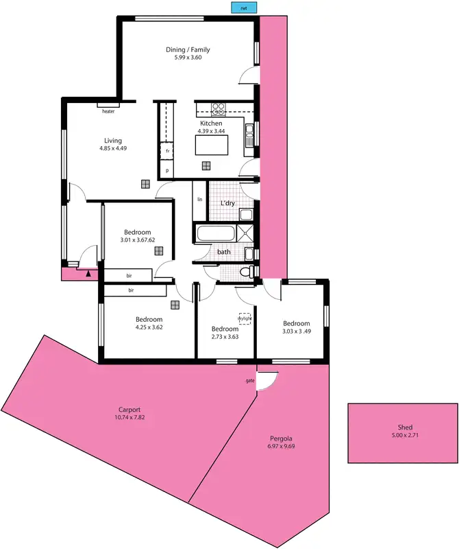 Floorplan of Homely house listing, 8 St Peters Close, Glengowrie SA 5044