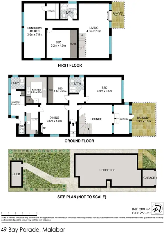 Floorplan of Homely house listing, 49 Bay Parade, Malabar NSW 2036