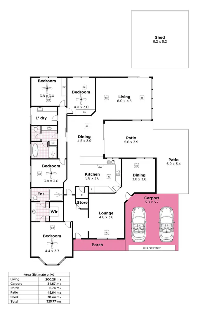 Floorplan of Homely house listing, 1 Hanson Street, Piccadilly SA 5151
