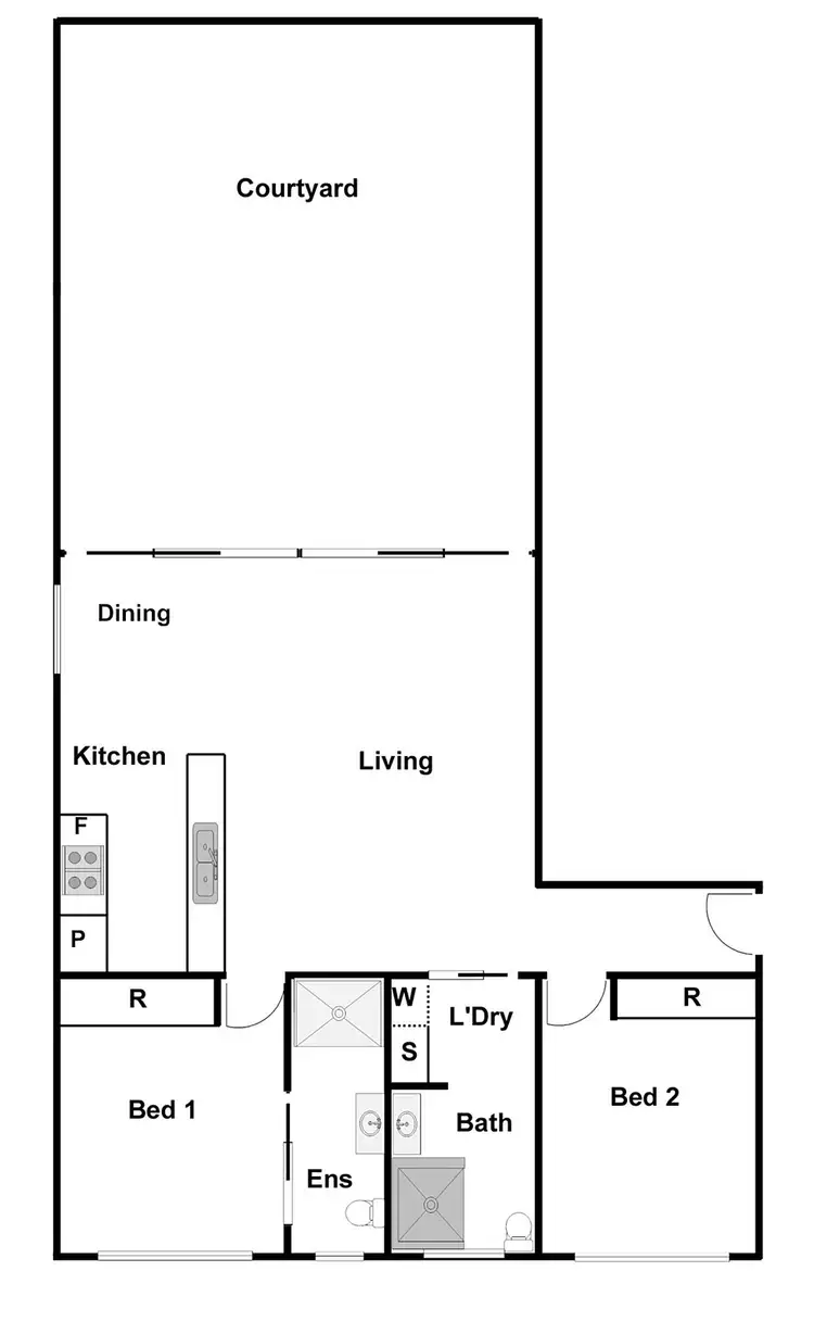 Floorplan of Homely unit listing, 154/140 Thynne Street, Bruce ACT 2617