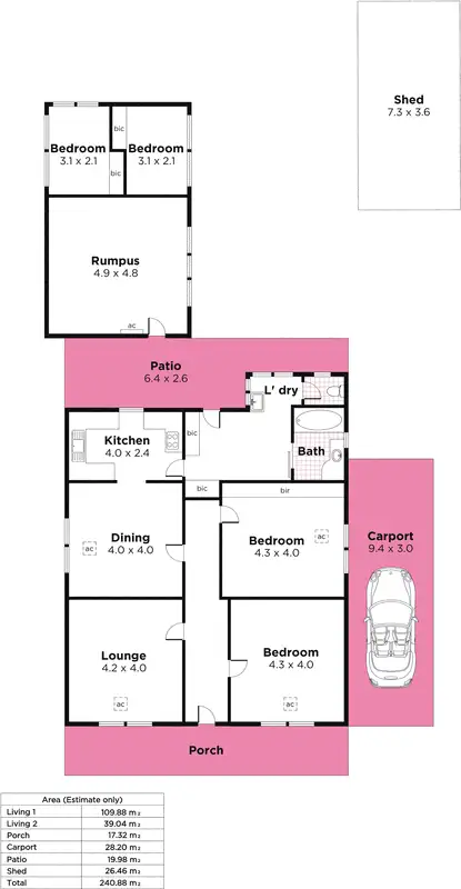Floorplan of Homely house listing, 29 Cumberland Avenue, Cumberland Park SA 5041