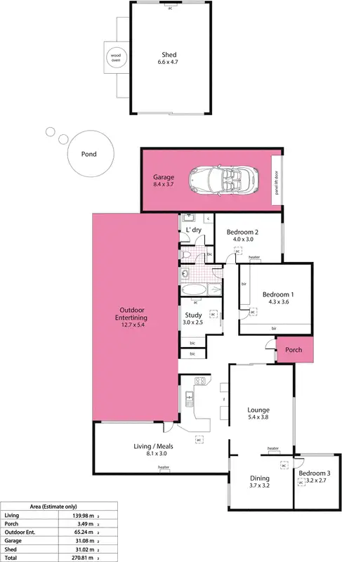 Floorplan of Homely house listing, 11 Forest Avenue, Rostrevor SA 5073