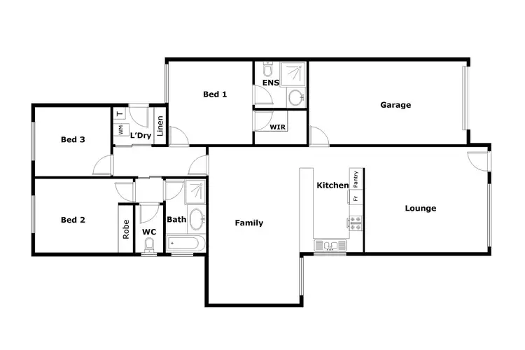 Floorplan of Homely townhouse listing, 2/55 James Smith Circuit, Conder ACT 2906