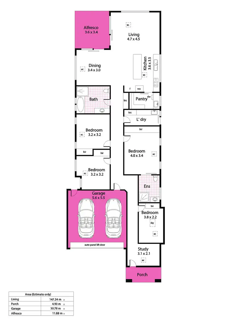 Floorplan of Homely house listing, 4b Leabrook Drive, Rostrevor SA 5073