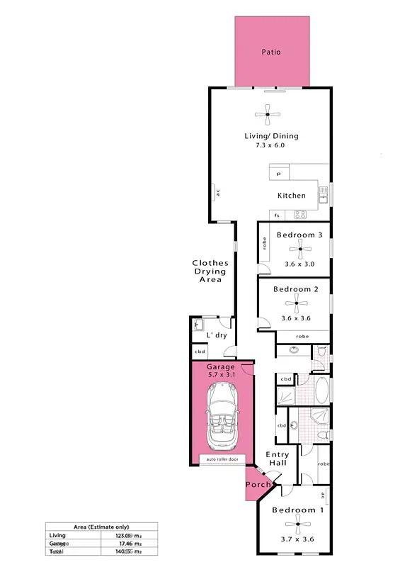 Floorplan of Homely house listing, 23 Byron Avenue, Clovelly Park SA 5042