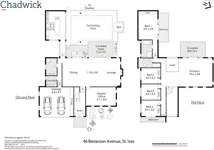 Floorplan of Homely house listing, 46 Benaroon Avenue, St Ives NSW 2075