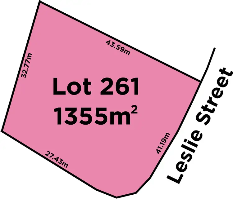 Floorplan of Homely land listing, Lot 261 Leslie Street, Elizabeth East SA 5112