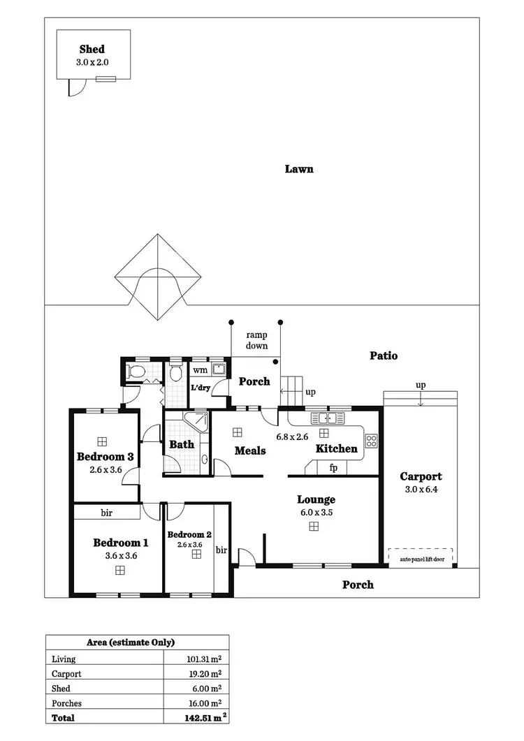 Floorplan of Homely house listing, 5 Oldham Ave, Modbury Heights SA 5092