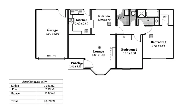 Floorplan of Homely unit listing, 4/23 Jacob Street, Marion SA 5043