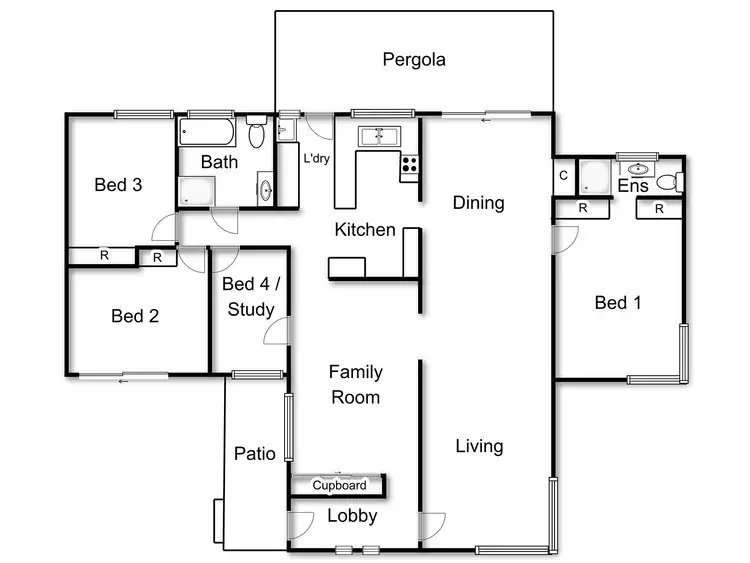 Floorplan of Homely house listing, 59 Wilshire Street, Dickson ACT 2602