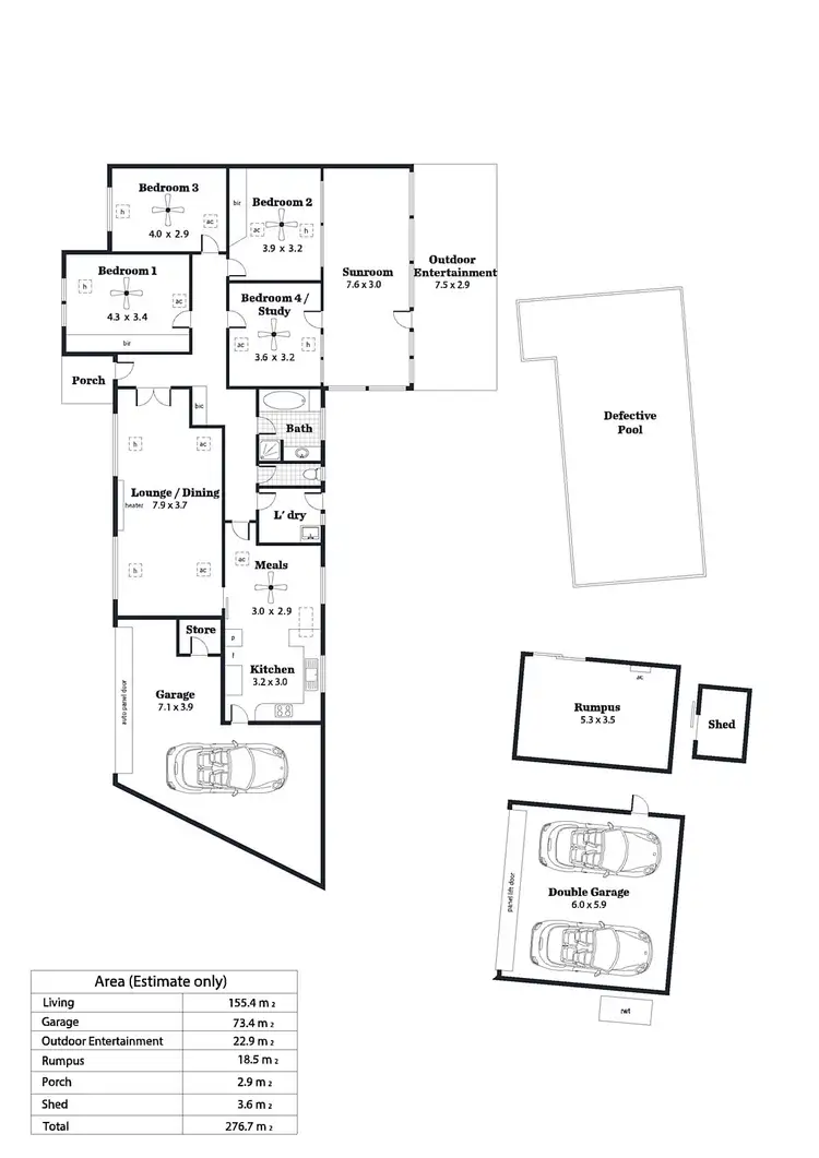 Floorplan of Homely house listing, 10 Market Corner, Fulham Gardens SA 5024