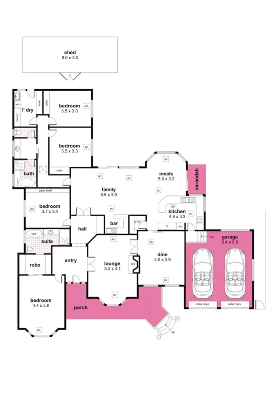Floorplan of Homely house listing, 25 Laffers Road, Belair SA 5052
