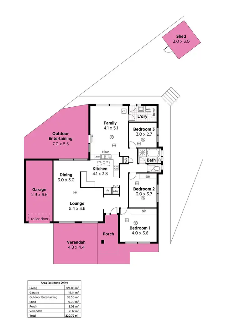 Floorplan of Homely house listing, 16 Reliance Road, Hallett Cove SA 5158