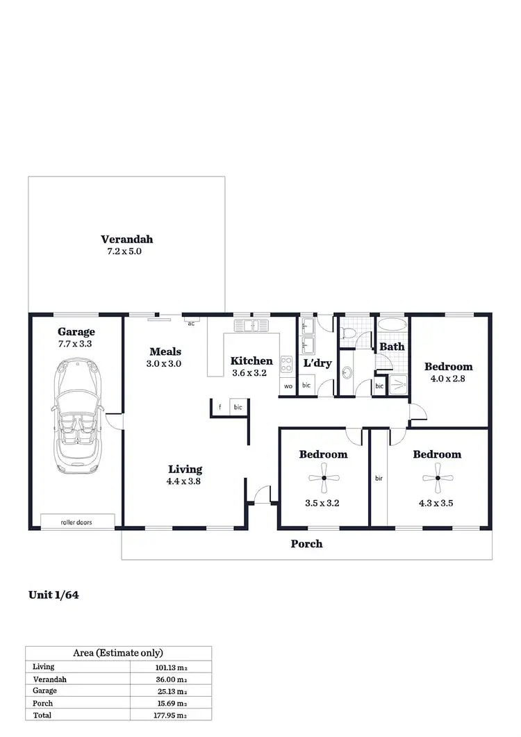 Floorplan of Homely house listing, 64 Newton Road, Campbelltown SA 5074
